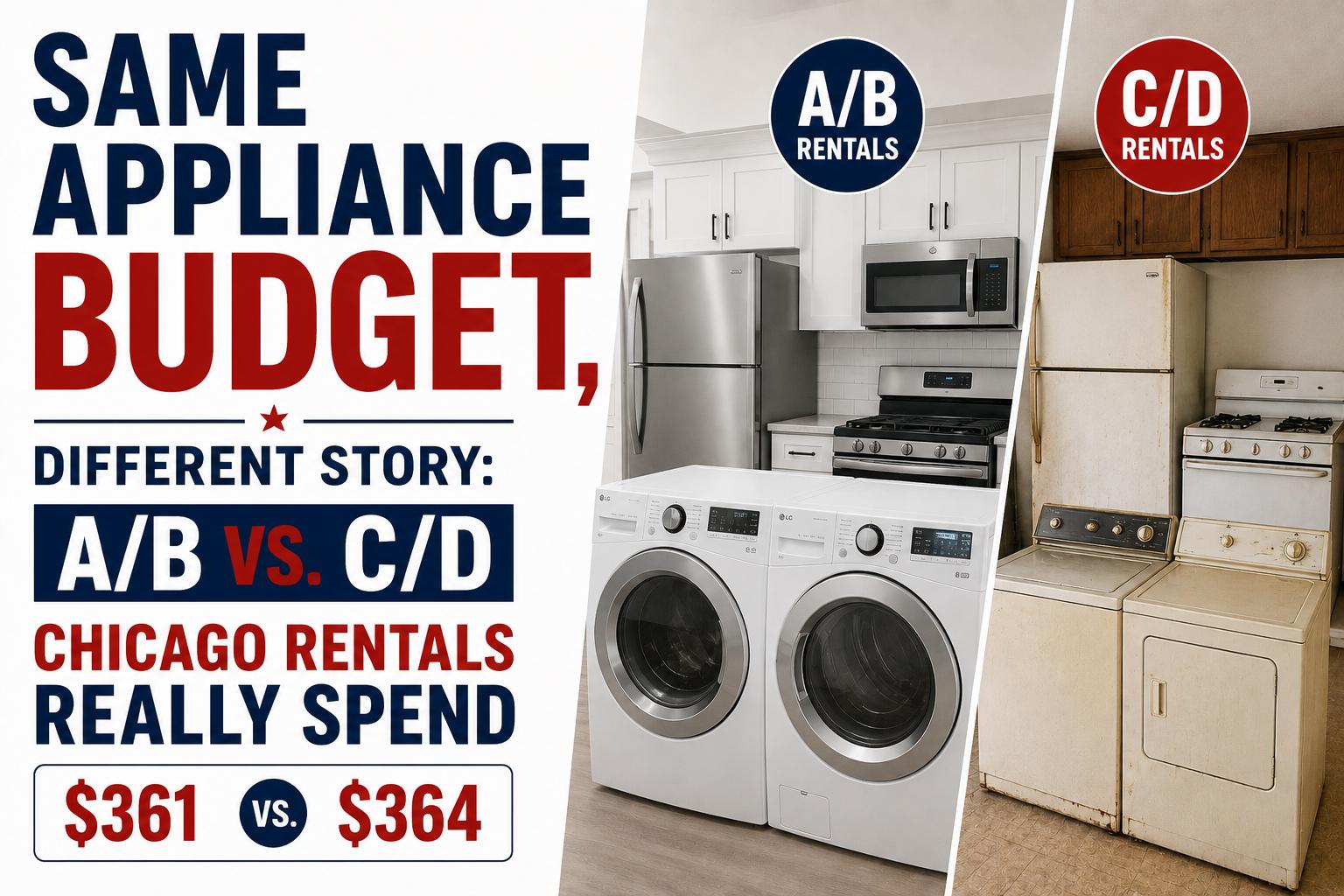Same Appliance Budget, Different Story: How A/B vs. C/D Chicago Rentals Really Spend